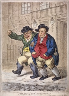 'Pillars of the Constitution: Three o'Clock and a Cloudy Morning', 1809. Artist: Anon