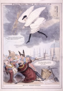 'The City Churches in Danger', 1834. Artist: Anon