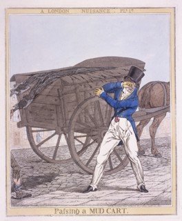 'Passing a Mud Cart', 1821. Artist: Richard Dighton