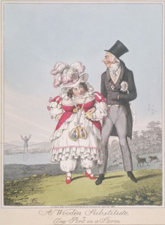 'A Wooden Substitute, or Any Port in a Storm', 1821. Creator: Anon.
