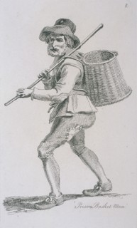 'Prison Basket Man', c1680, Cries of London, (c1819?). Artist: John Thomas Smith
