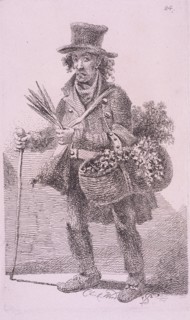 'Chick-Weed', Cries of London, 1819 Artist: John Thomas Smith