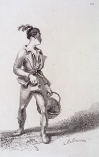 'Bilberries', Cries of London, 1819. Artist: John Thomas Smith