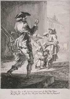 Street entertainers, Cries of London, 1760. Artist: Paul Sandby
