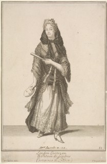 'London Curtezan', Cries of London, (c1688?). Artist: Pierce Tempest