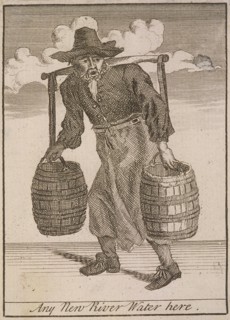 'Any New River Water here', Cries of London, (c1688?). Artist: Anon