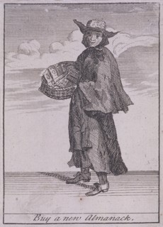 'Buy a new Almanack', Cries of London, (c1688?). Artist: Anon