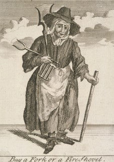 'Buy a Fork or a Fire Shovel', Cries of London, (c1688?). Artist: Anon