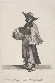 'Buy a new Almanack', Cries of London, (c1688?). Artist: Anon