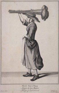 'Maids buy a Mapp', Cries of London, (c1688?). Artist: Anon