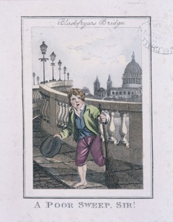 'A Poor Sweep, Sir!', Cries of London, 1804. Artist: Anon