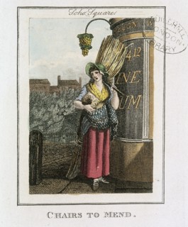 'Chairs to Mend', Cries of London, 1804. Artist: Anon