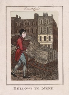 'Bellows to Mend', Cries of London, 1804. Artist: Anon