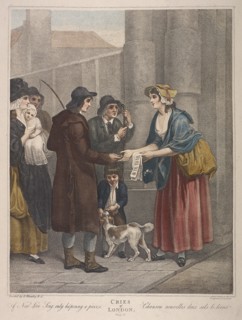 'A New Love Song only ha'penny a piece', Cries of London, c1870. Artist: Anon