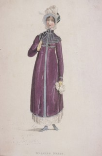 A woman in a walking dress, c1810. Artist: W Read