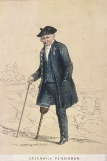 A Greenwich pensioner with one leg, 1855. Artist: Day & Son