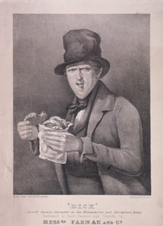 'Dick: A well known character in the Westminster and Blackfriars Roads', c1845. Artist: H Barnett