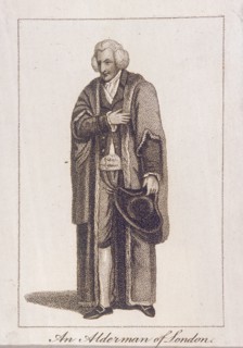 An Alderman of the City of London in civic costume, 1805. Artist: Anon