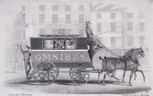 Shillibeer's second omnibus, drawn by two horses instead of three, c1830. Artist: Dean and Munday