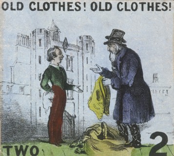 'Old Clothes! Old Clothes!', Cries of London, c1840. Artist: TH Jones