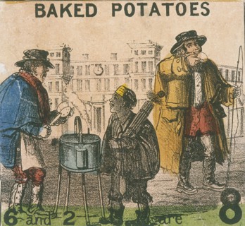 'Baked Potatoes', Cries of London, c1840. Artist: TH Jones