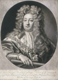 Oval portrait of George, Prince of Denmark, 1704. Artist: Joseph Smith