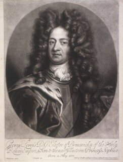 Oval portrait of George I, King of Great Britain, c1700. Artist: Joseph Smith