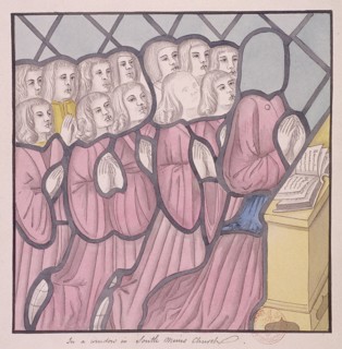Detail of a stained glass window, St Giles, South Mimms, Hertfordshire, c1800. Artist: Anon