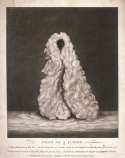 'Head of a judge...', 1795. Artist: Anon