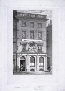 Union Assurance office, Cornhill, London, c1800. Artist: Samuel Rawle