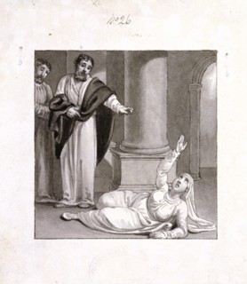 Peter and Sapphira, wife of Ananias', c1810-c1844. Artist: Henry Corbould