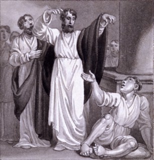 'St Peter healing the Cripple at Lystra', c1810-c1844. Artist: Henry Corbould