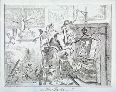 'The Blue Devils', 1835. Artist: George Cruikshank