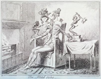 'The head ache', 1835. Artist: George Cruikshank