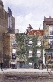View of the residence of Joseph Mallord William Turner, Cheyne Walk, Chelsea, London, 1882. Artist: Unknown