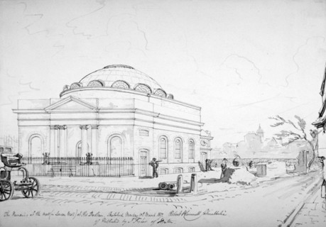 Albion Chapel, London, 1817. Artist: Robert Blemmell Schnebbelie