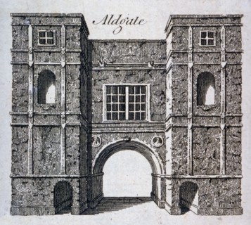 Aldgate, London, c1800(?). Artist: Anon
