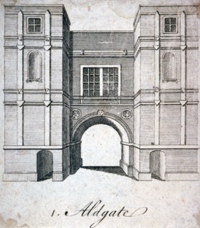 Aldgate, London, c1800(?). Artist: Anon