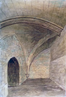 St Michael's Crypt, Aldgate, London, 1876. Artist: John Phillipps Emslie
