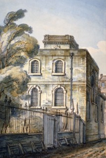 Church of All Hallows the Great, Upper Thames Street, London, 1813. Artist: C John M Whichelo