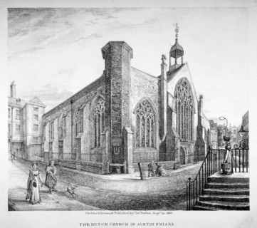Austin Friars, City of London, 1823. Artist: Charles Burton