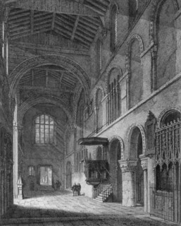 Interior view of the Church of St Bartholomew-the-Great, Smithfield, City of London, 1814. Artist: Joseph Skelton