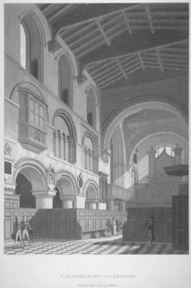 Interior view of the Church of St Bartholomew-the-Great, Smithfield, City of London, 1800. Artist: Anon