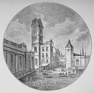 Bartholomew Lane, City of London, 1830. Artist: Anon