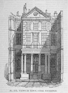 View of the Coal Exchange in Thames Street, City of London, 1810. Artist: Anon