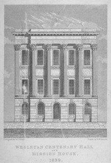 View of the Wesleyan Centenary Hall and Mission House, Bishopsgate, City of London, 1839. Artist: WW Pocock