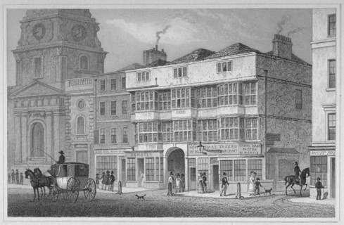 The White Hart Inn at no 119 White Hart Court, Bishopsgate, City of London, 1829. Artist: S Lacey