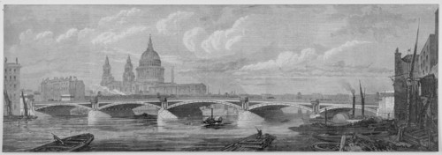 Blackfriars Bridge, London, 1869. Artist: Anon