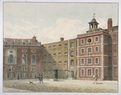Bridewell, City of London, 1821. Artist: Thomas Hosmer Shepherd