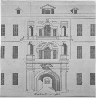 North gate of Bridewell, City of London, 1790. Artist: Anon